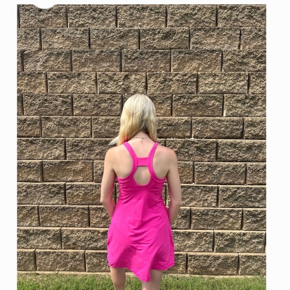 Vibrant Pink Sleeveless romper - Picture 7 of 7